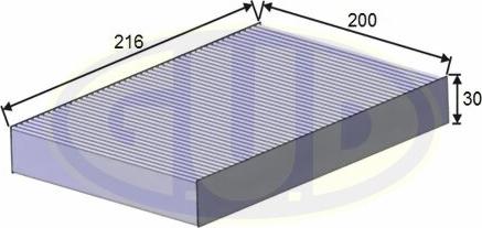 G.U.D. GCF2141 - Filter, interior air car-mod.net