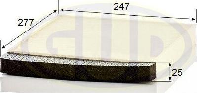G.U.D. GCF2855 - Filter, interior air car-mod.net