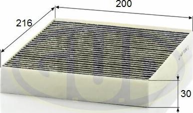 G.U.D. GCF2252C - Filter, interior air car-mod.net