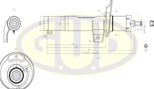 G.U.D. GSA335808 - Shock Absorber car-mod.net