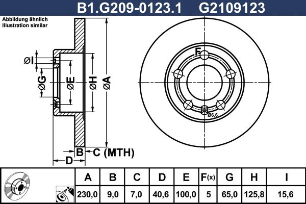 Galfer B1.G209-0123.1 - Brake Disc car-mod.net