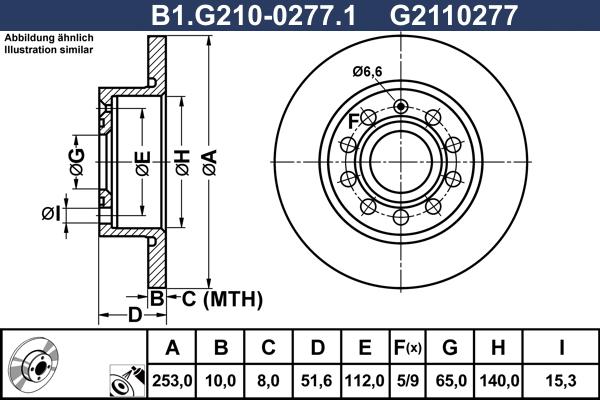 Galfer B1.G210-0277.1 - Brake Disc car-mod.net