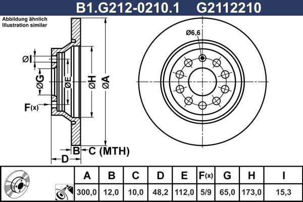 Galfer B1.G212-0210.1 - Brake Disc car-mod.net