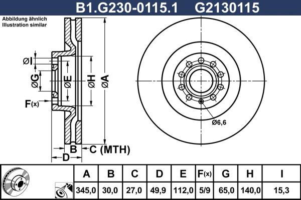 Galfer B1.G230-0115.1 - Brake Disc car-mod.net