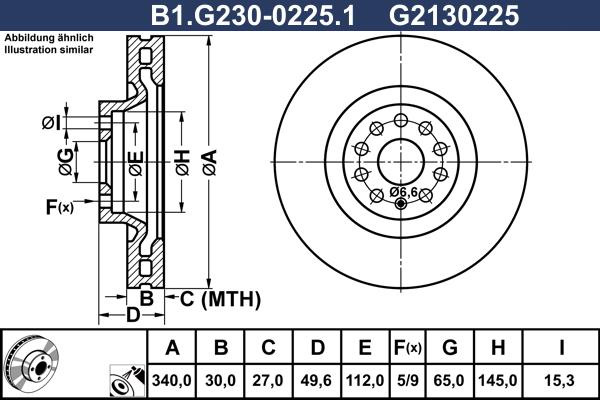 Galfer B1.G230-0225.1 - Brake Disc car-mod.net