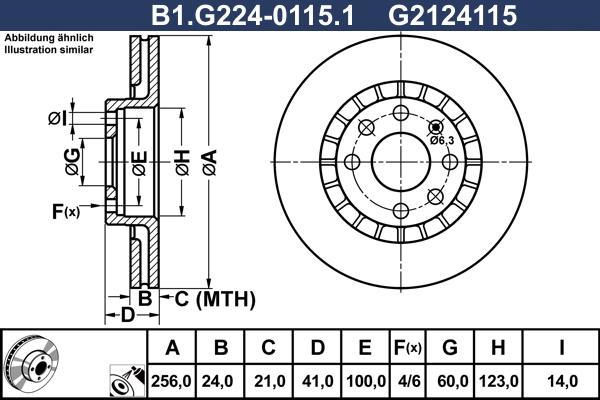 Galfer B1.G224-0115.1 - Brake Disc car-mod.net