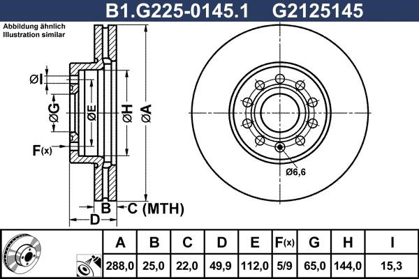 Galfer B1.G225-0145.1 - Brake Disc car-mod.net