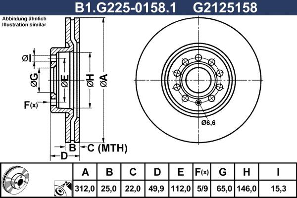 Galfer B1.G225-0158.1 - Brake Disc car-mod.net
