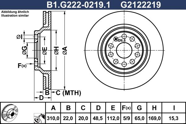 Galfer B1.G222-0219.1 - Brake Disc car-mod.net