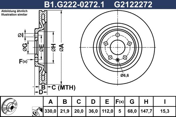 Galfer B1.G222-0272.1 - Brake Disc car-mod.net