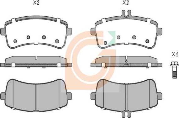 GAMA GA20130 - Brake Pad Set, disc brake car-mod.net