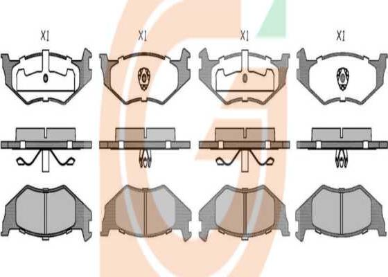 GAMA GA20801 - Brake Pad Set, disc brake car-mod.net