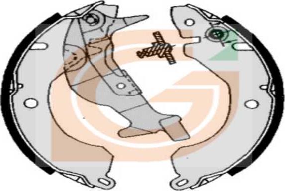 GAMA GB10444 - Drum Brake Shoe Set car-mod.net