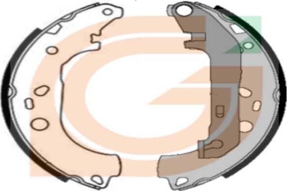 GAMA GB10648 - Drum Brake Shoe Set car-mod.net
