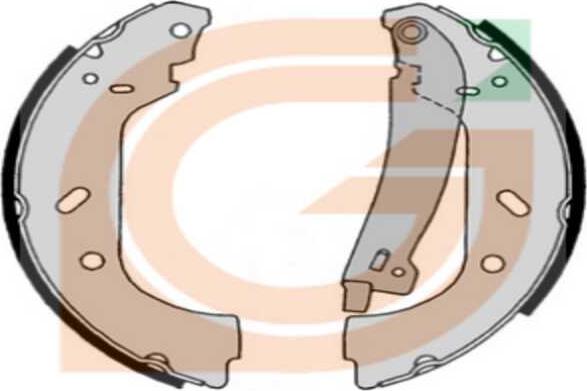 GAMA GB10650 - Drum Brake Shoe Set car-mod.net