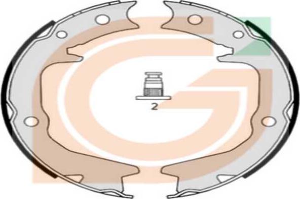 GAMA GB10669 - Drum Brake Shoe Set car-mod.net