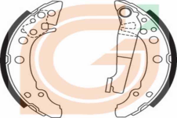 GAMA GB10603 - Drum Brake Shoe Set car-mod.net