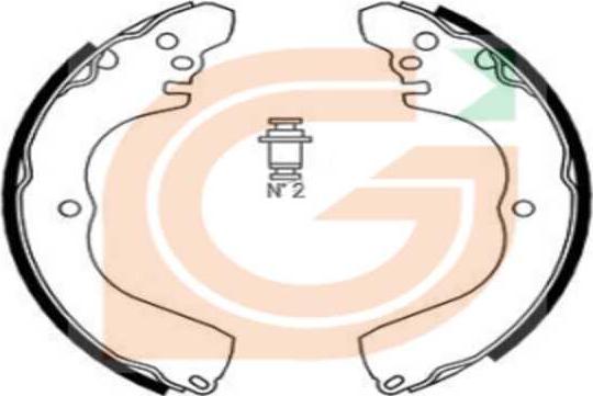 GAMA GB10090 - Drum Brake Shoe Set car-mod.net