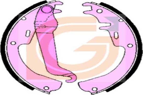 GAMA GB10324 - Drum Brake Shoe Set car-mod.net