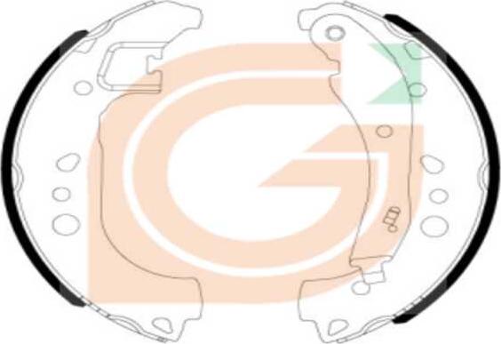 GAMA GB10290 - Drum Brake Shoe Set car-mod.net