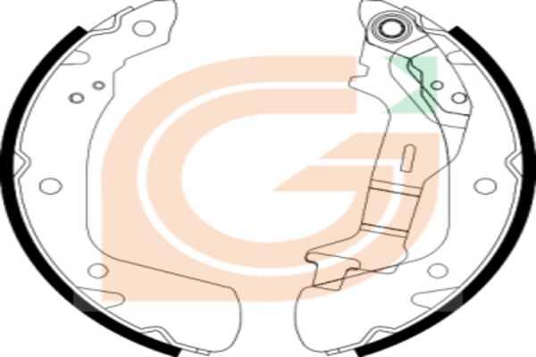 GAMA GB10288 - Drum Brake Shoe Set car-mod.net