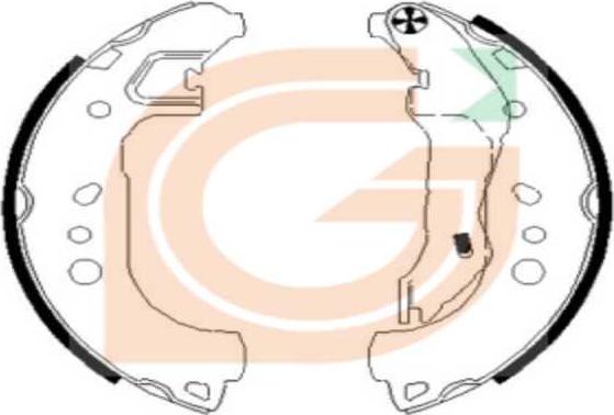 GAMA GB10279 - Drum Brake Shoe Set car-mod.net