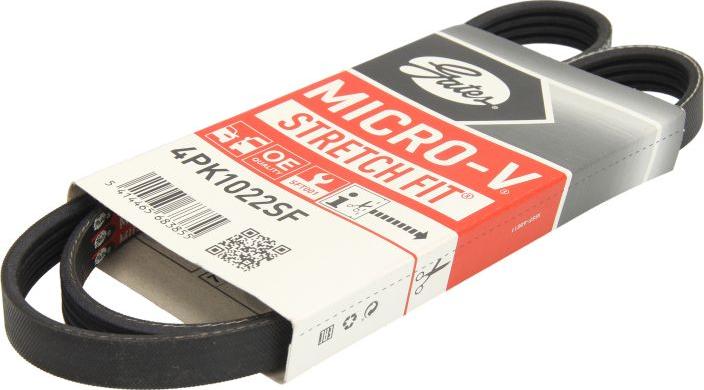 GATES 4PK1022SF - V-Ribbed Belt car-mod.net