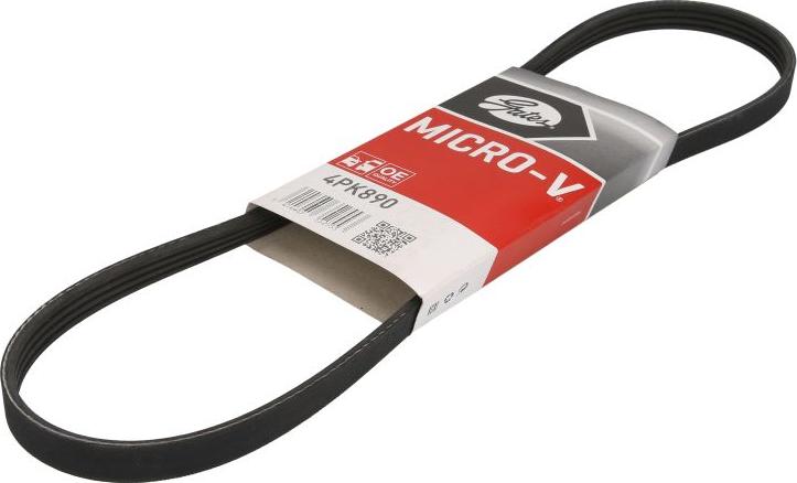 GATES 4PK890 - V-Ribbed Belt car-mod.net