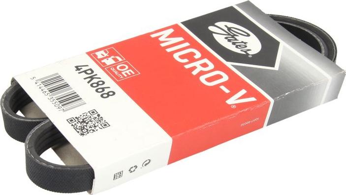 GATES 4PK868 - V-Ribbed Belt car-mod.net