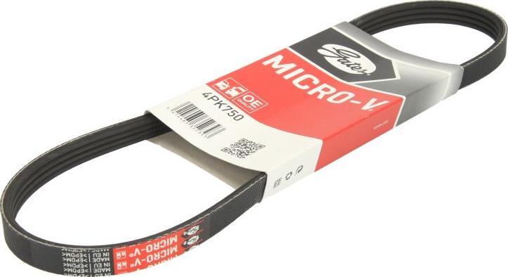 GATES 4PK750 - V-Ribbed Belt car-mod.net