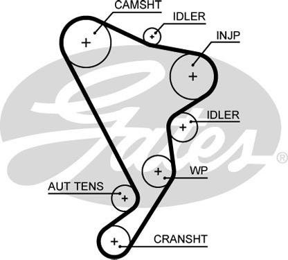 GATES 5661XS - Timing Belt car-mod.net