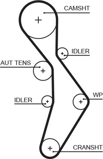 GATES 5604XS - Timing Belt car-mod.net