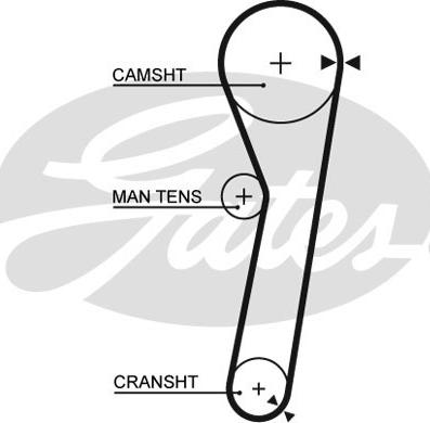 GATES 5260XS - Timing Belt car-mod.net