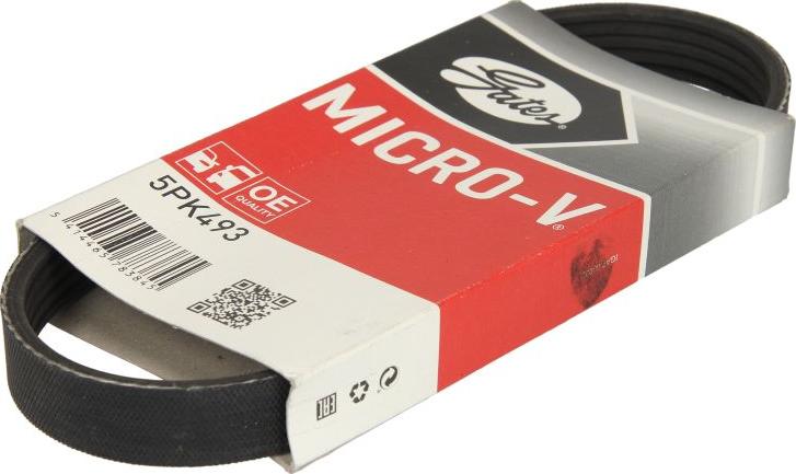 GATES 5PK493 - V-Ribbed Belt car-mod.net