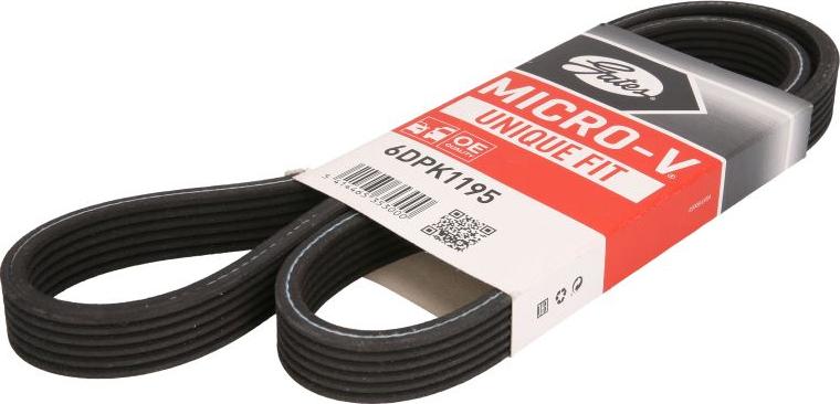 GATES 6DPK1195 - V-Ribbed Belt car-mod.net