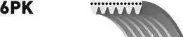 GATES 6PK1110ES - V-Ribbed Belt car-mod.net