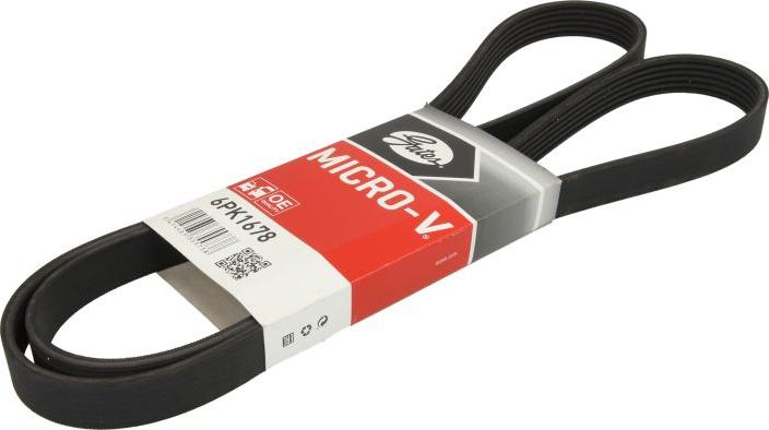 GATES 6PK1678 - V-Ribbed Belt car-mod.net