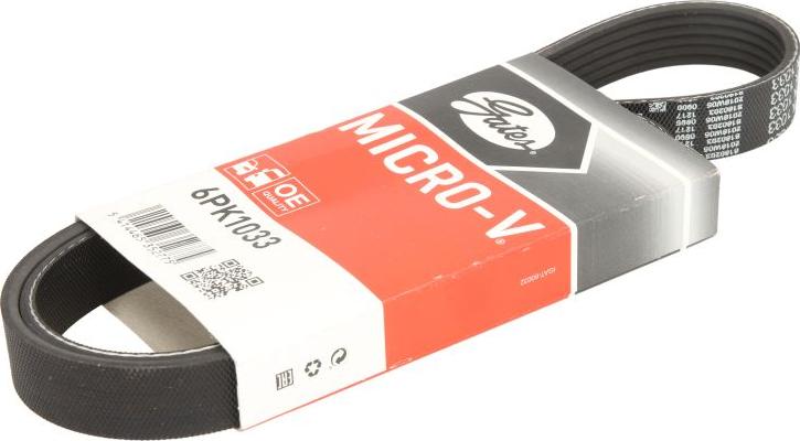 GATES 6PK1033 - V-Ribbed Belt car-mod.net
