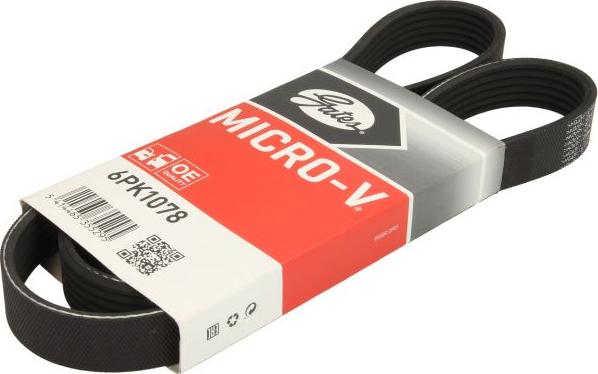 GATES 6PK1078 - V-Ribbed Belt car-mod.net