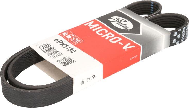 GATES 6PK1130 - V-Ribbed Belt car-mod.net
