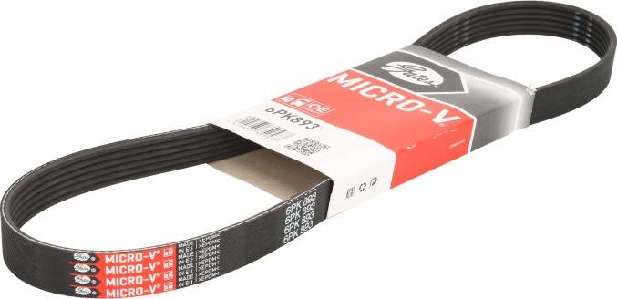 GATES 6PK893 - V-Ribbed Belt car-mod.net