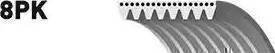 GATES 8PK1688ES - V-Ribbed Belt car-mod.net