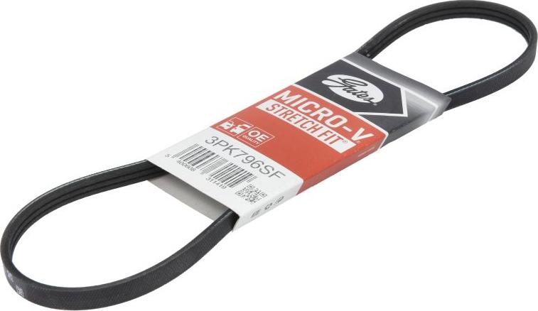 GATES 3PK796SF - V-Ribbed Belt car-mod.net