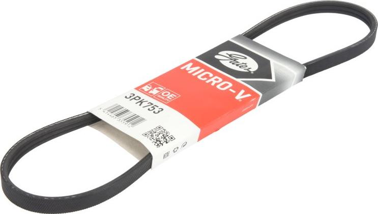GATES 3PK753 - V-Ribbed Belt car-mod.net