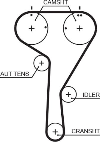 GATES K025680XS - Timing Belt Set car-mod.net