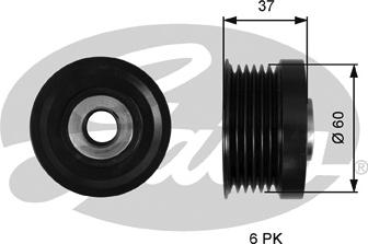 GATES OAP7221 - Pulley, alternator, freewheel clutch car-mod.net