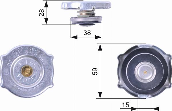 GATES RC135 - Sealing Cap, radiator car-mod.net