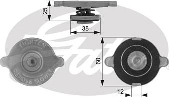 GATES RC132 - Sealing Cap, radiator car-mod.net