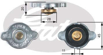GATES RC124 - Sealing Cap, radiator car-mod.net
