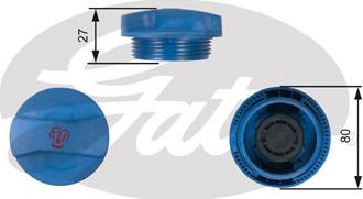 GATES RC211 - Sealing Cap, coolant tank car-mod.net
